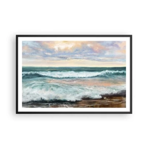 Poster in cornice nera - Dove l'anima si calma - 91x61 cm