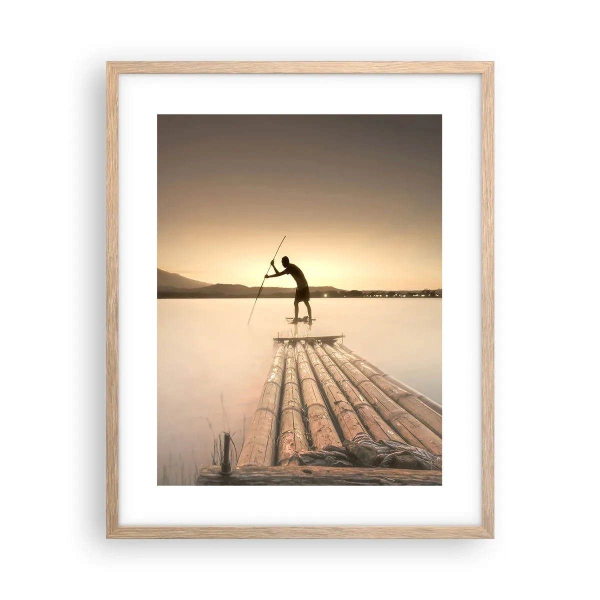 Poster in cornice rovere chiaro - Prima del riposo - 40x50 cm