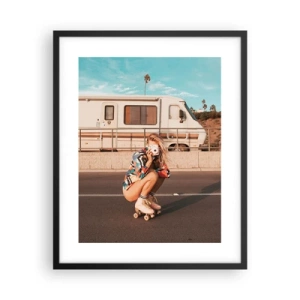 Poster in cornice nera - Sorridi per favore! - 40x50 cm