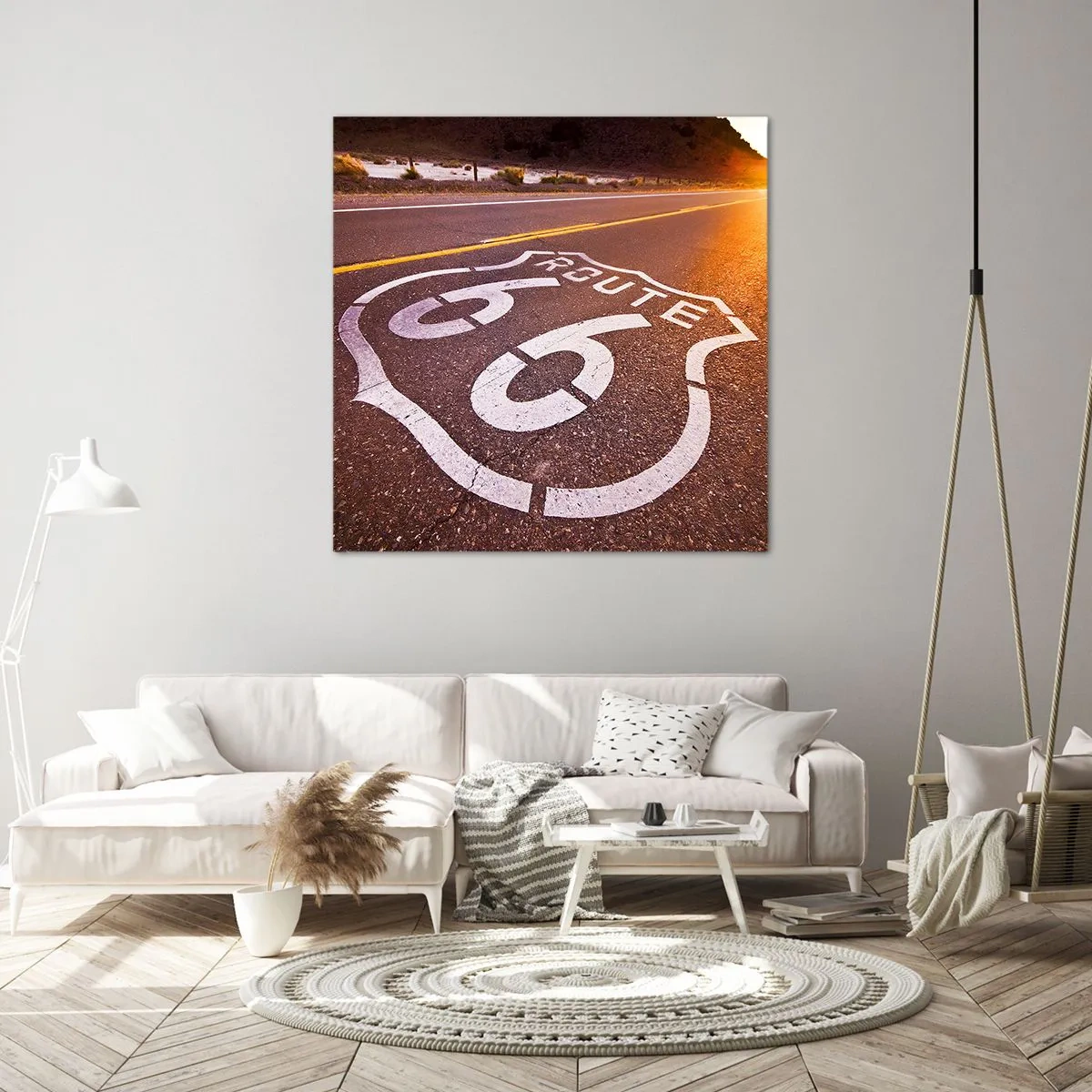 Quadro su tela - Stampe su Tela - La mitica Route 66 - 70x70 cm