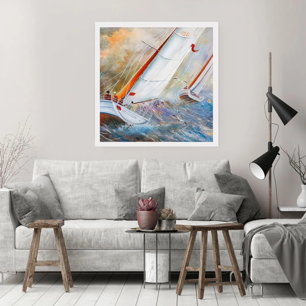 Poster - Correndo sulle onde - 30x30 cm