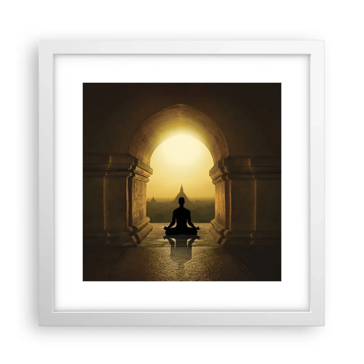 Poster in cornice bianca - Armonia completa - 30x30 cm