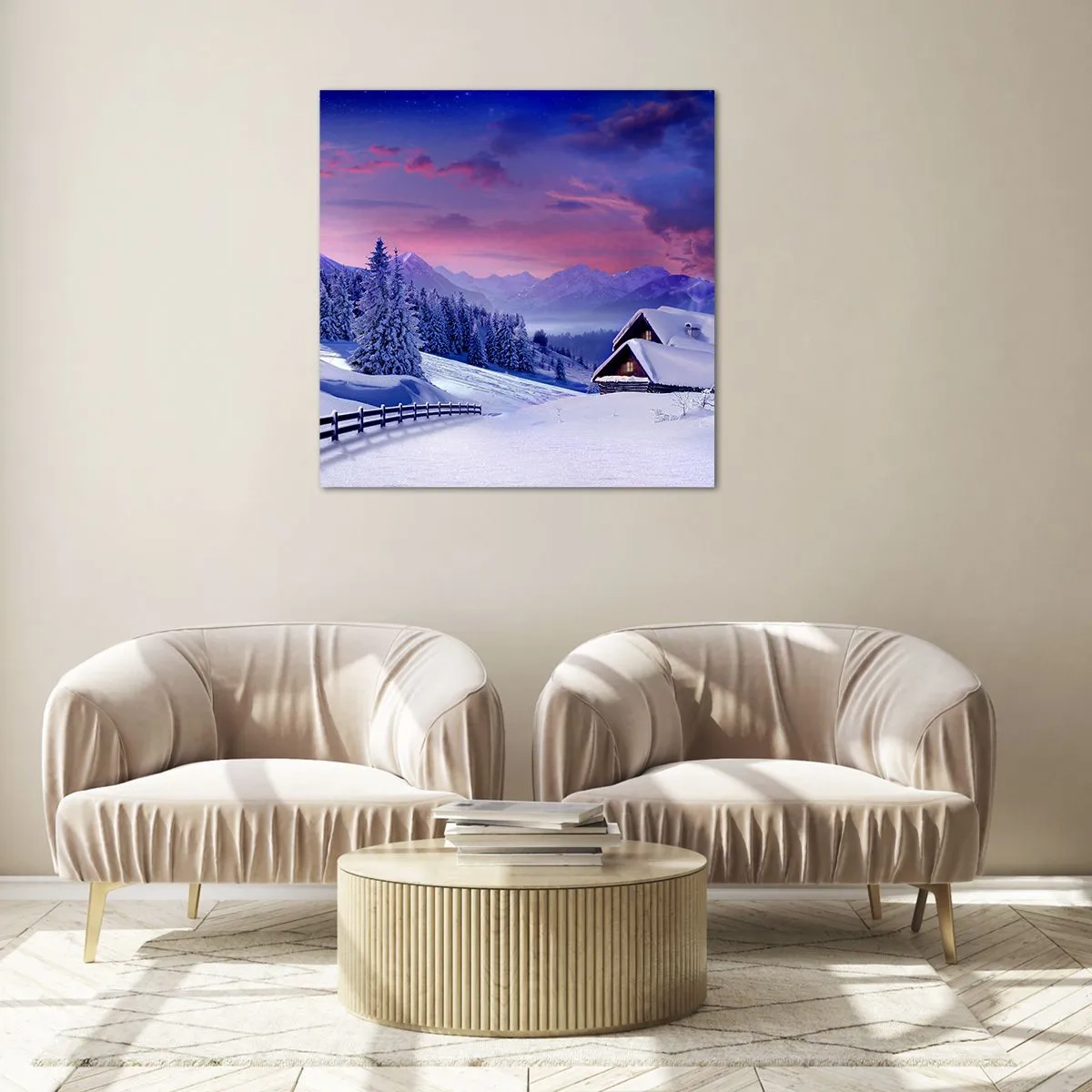 Quadro su vetro - Notte silenziosa - 30x30 cm