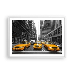 Poster in cornice bianca - Siamo noi che coloriamo la città - 70x50 cm