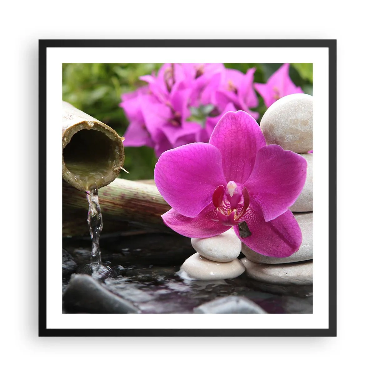 Poster in cornice nera - E già ti riposi - 60x60 cm