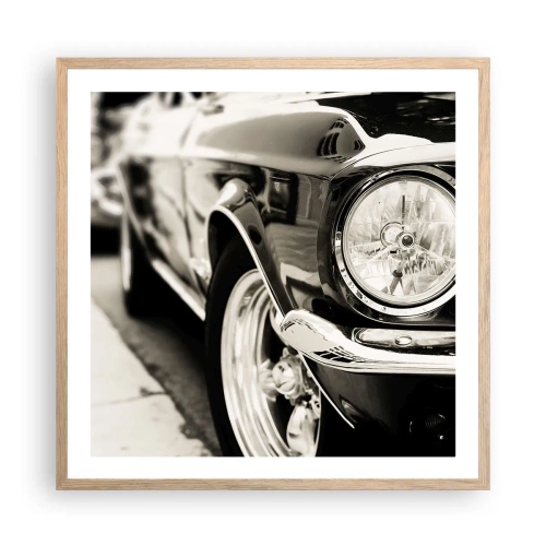 Poster in cornice rovere chiaro - Bellezza intramontabile - 60x60 cm