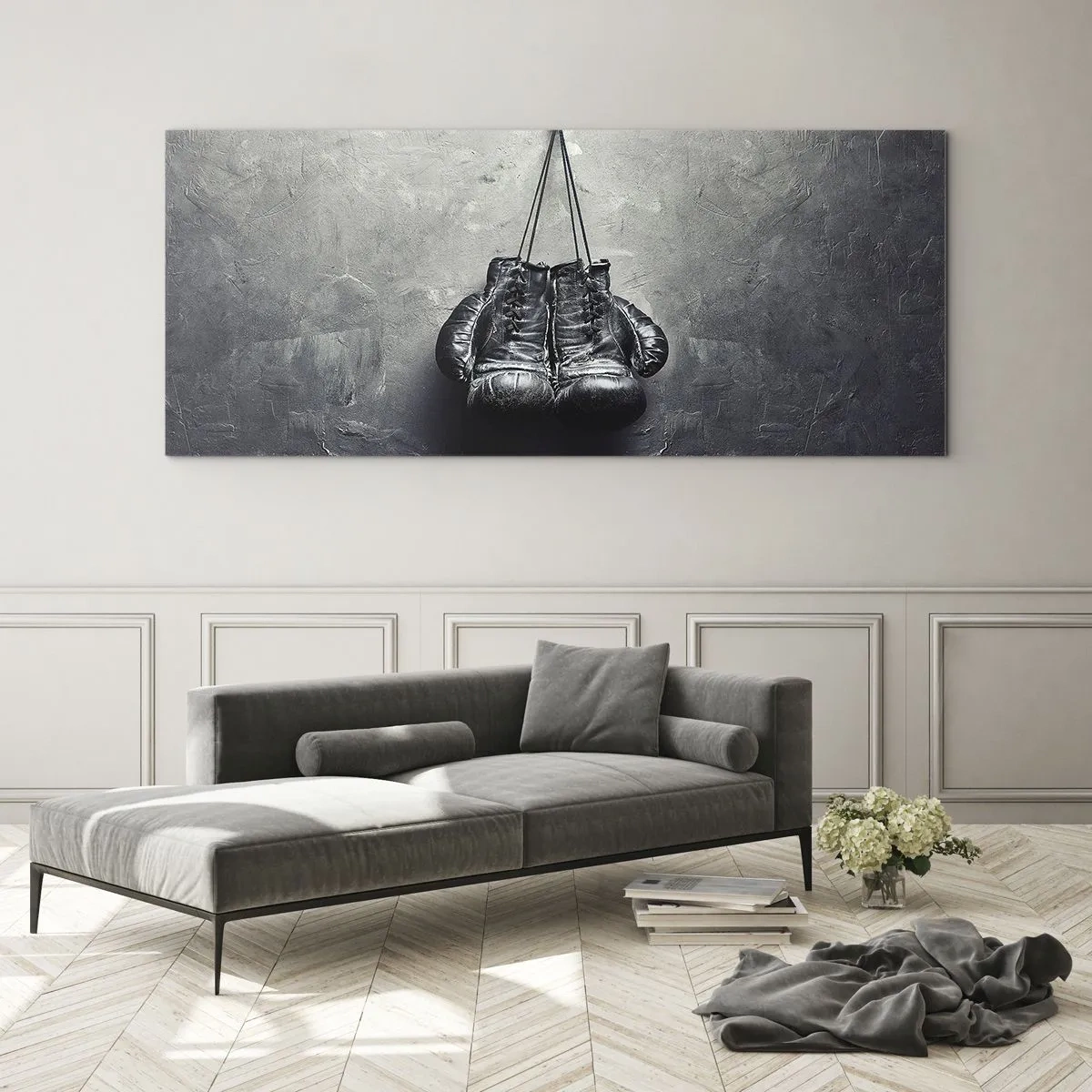 Quadro su vetro - Tempo di lotte e tempo di pace - 100x40 cm