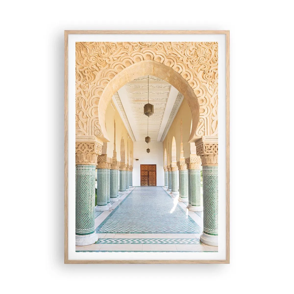 Poster in cornice rovere chiaro - Dai racconti di Sherazade - 70x100 cm