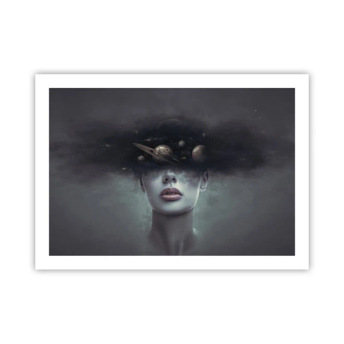 Poster - E i pianeti folleggiano... - 70x50 cm