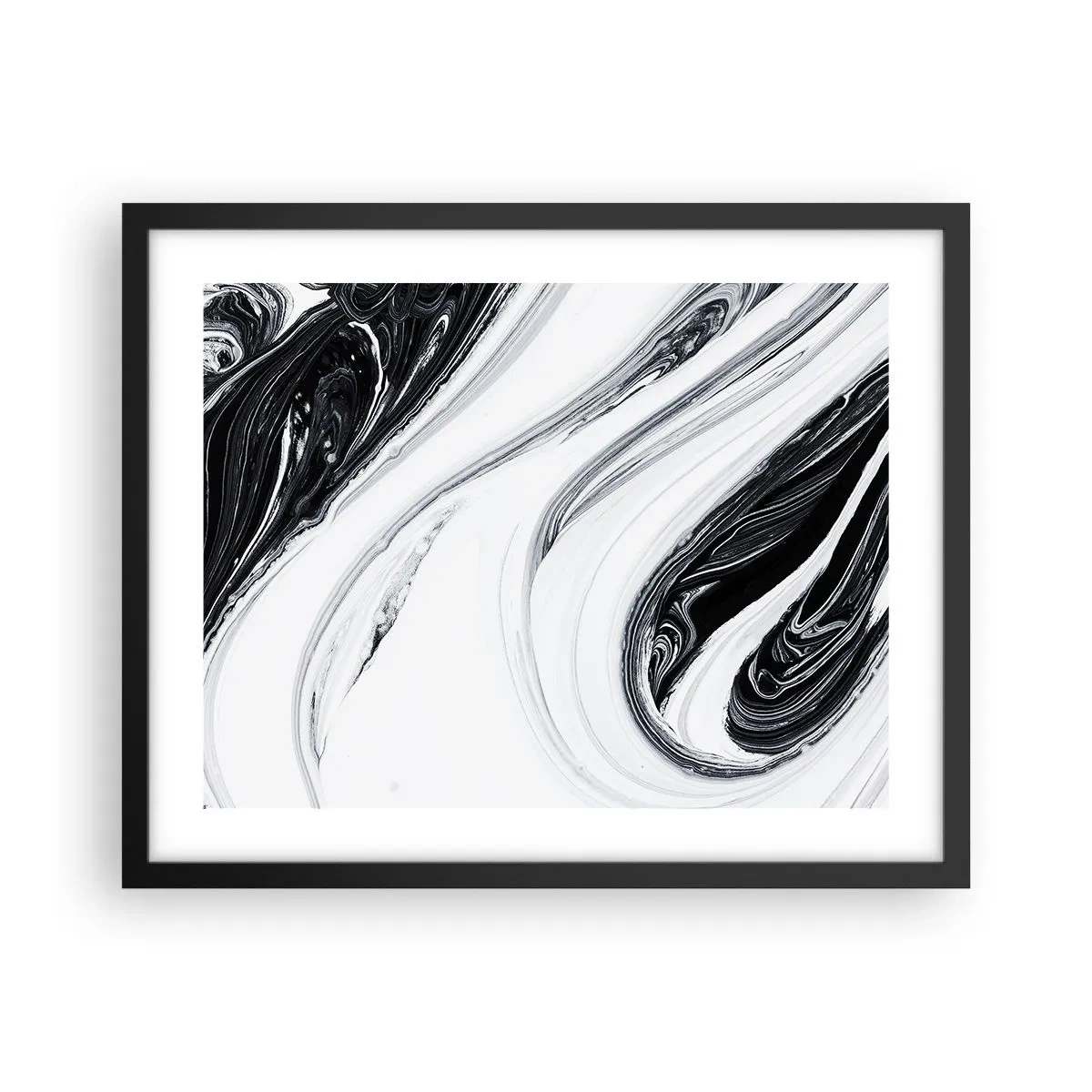 Poster in cornice nera - L'unione degli opposti - 50x40 cm