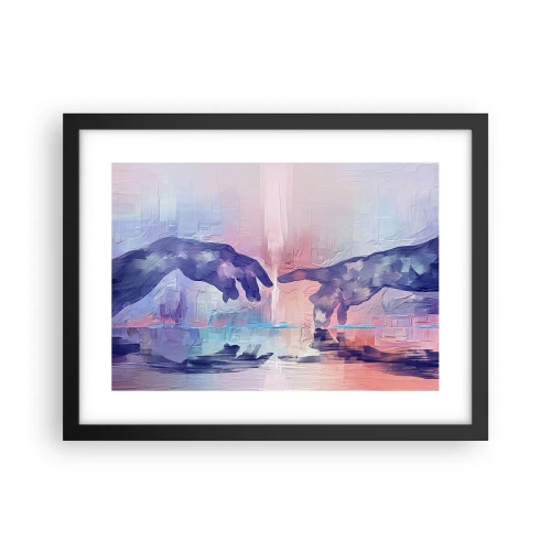 Poster in cornice nera - La scintilla divina della vita - 40x30 cm