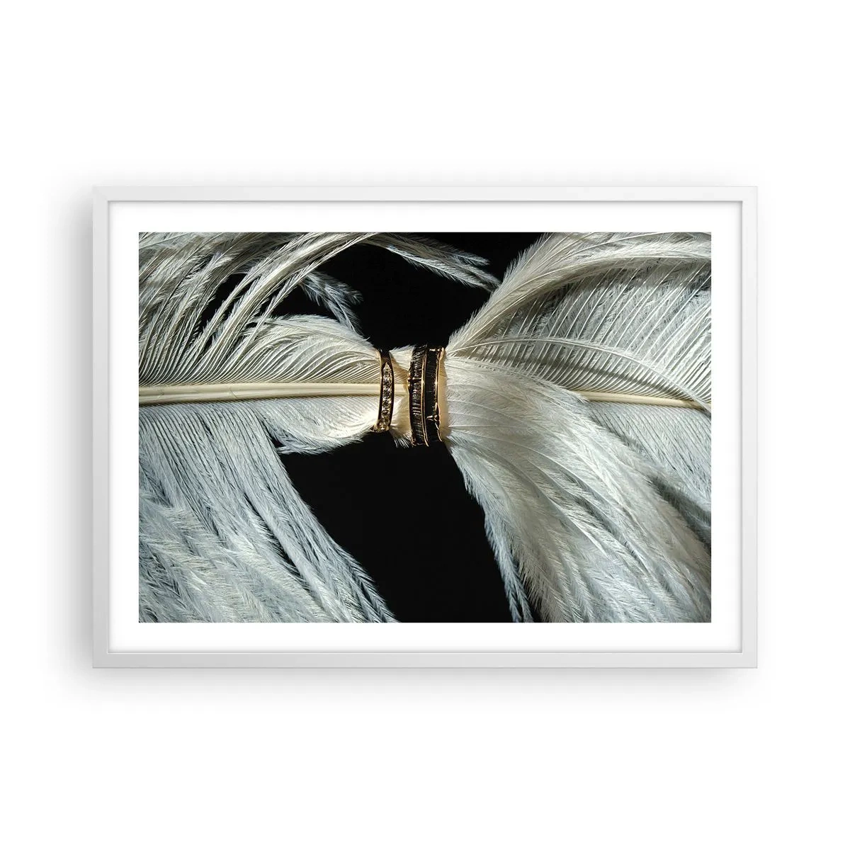 Poster in cornice bianca - ...e non ti lascerò... - 70x50 cm