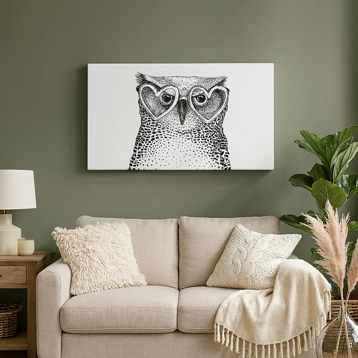 Quadro su tela - Stampe su Tela - Saggiamente e con amore - 30x30 cm