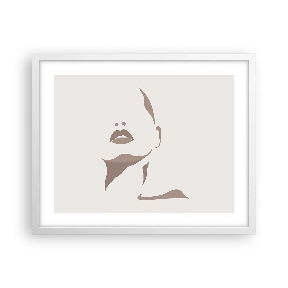 Poster in cornice bianca - Fatta di luce e ombra - 50x40 cm