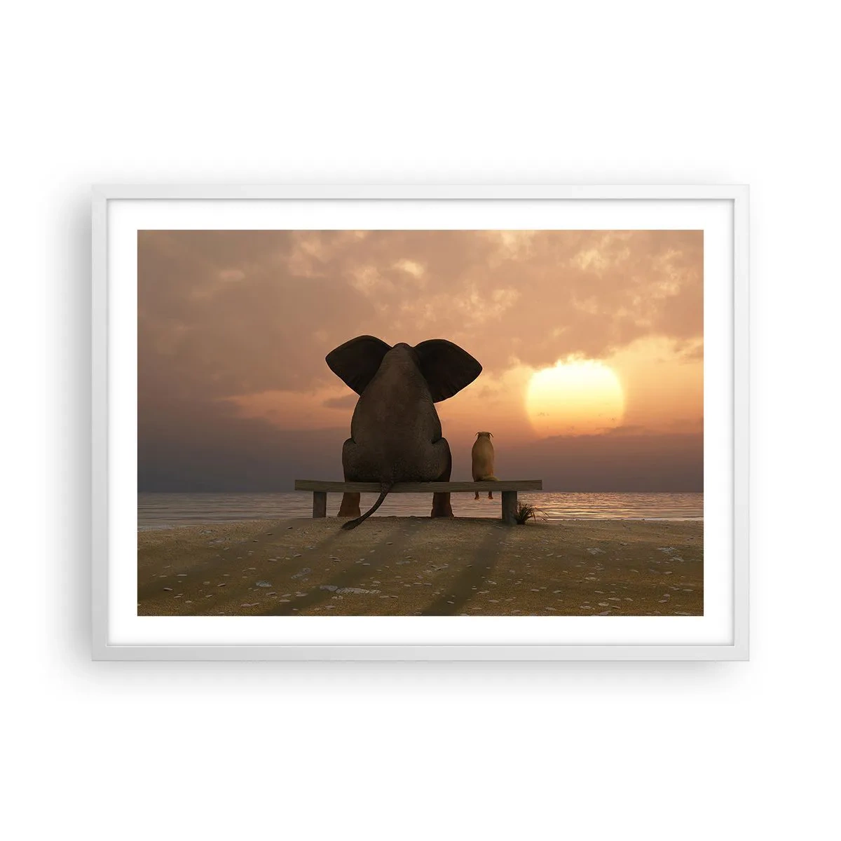 Poster in cornice bianca - A volte bisogna tacere - 70x50 cm