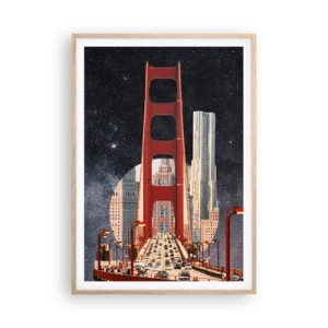 Poster in cornice rovere chiaro - Sempre al centro - 70x100 cm