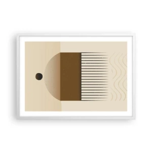 Poster in cornice bianca - Diversi stati - 70x50 cm