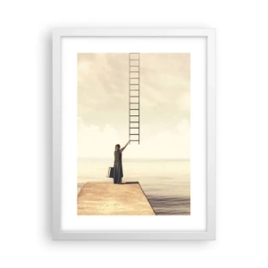 Poster in cornice bianca - Viaggio magico - 30x40 cm