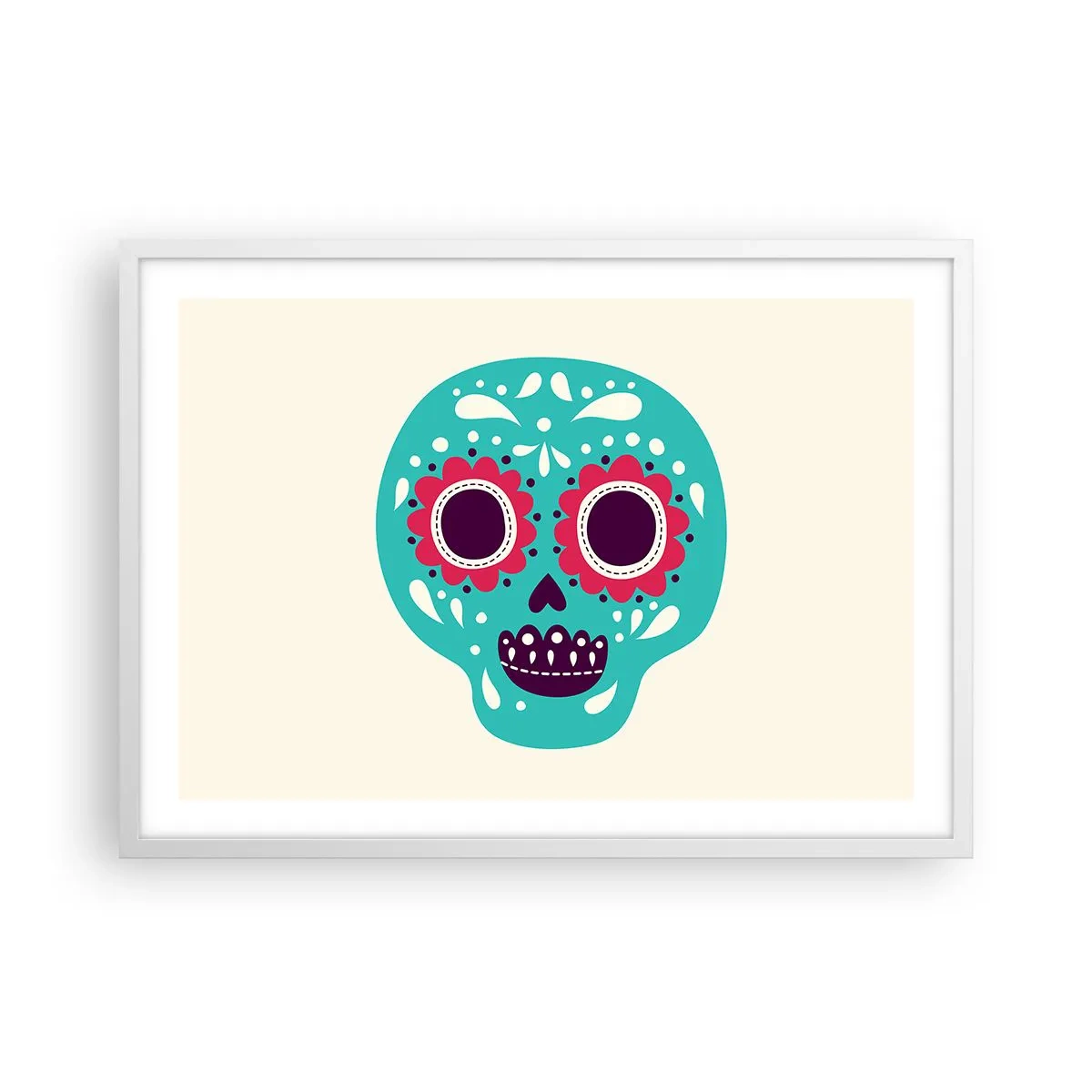 Poster in cornice bianca - Vita: un gioco fino alla morte - 70x50 cm