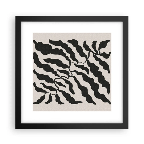 Poster in cornice nera - La natura del quadrato - 30x30 cm