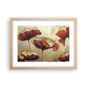 Poster in cornice rovere chiaro - Nei prati e nei campi - 40x30 cm