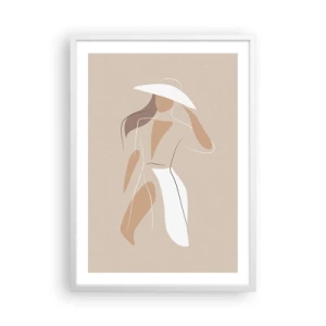 Poster in cornice bianca - La moda è un gioco - 50x70 cm