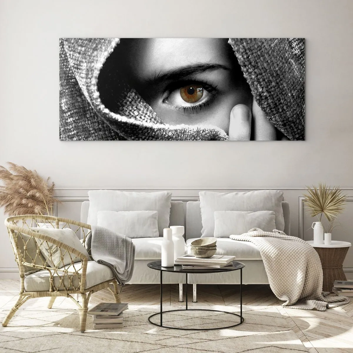 Quadro su vetro - Scopri il segreto - 90x30 cm