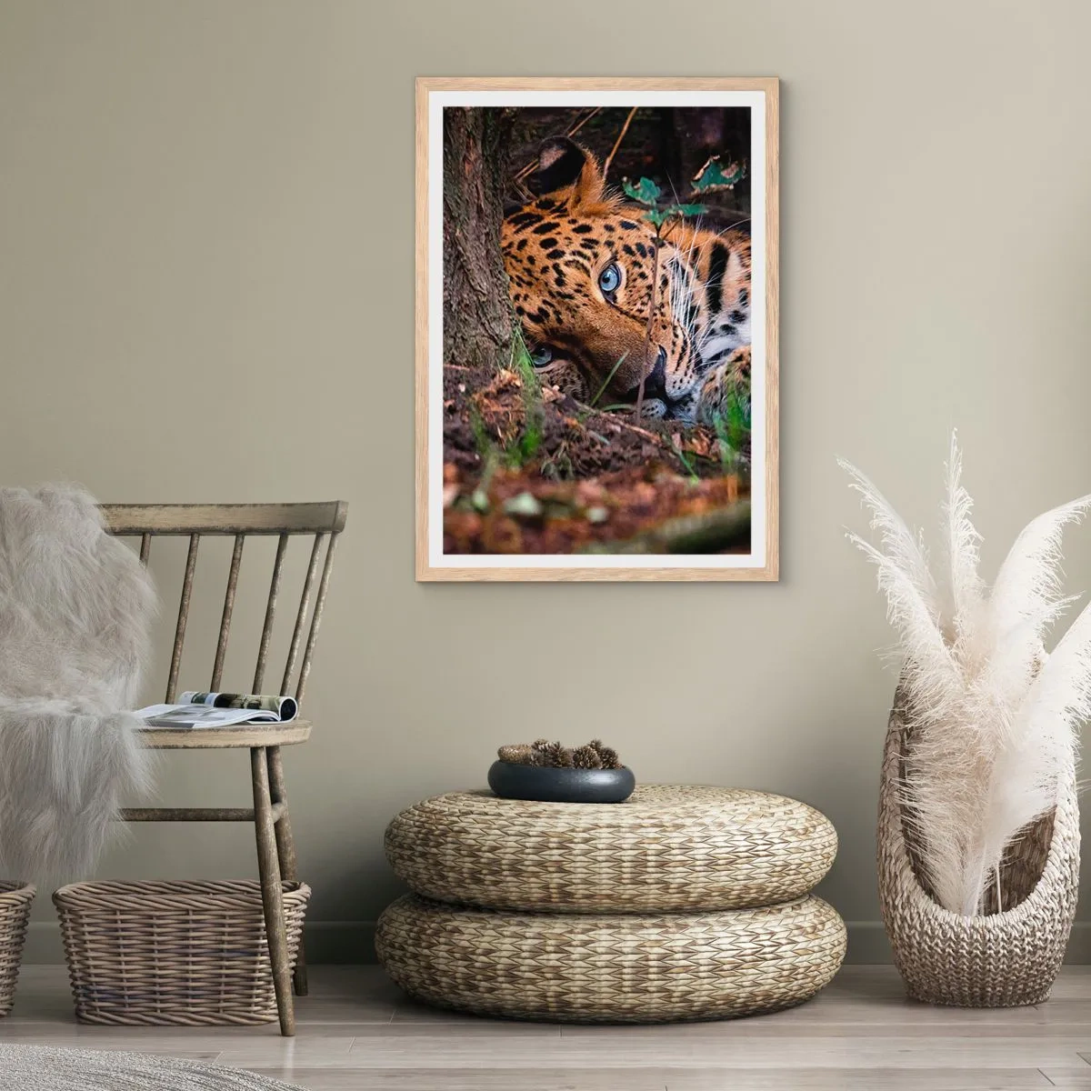 Poster in cornice rovere chiaro - Fidati di me - 61x91 cm