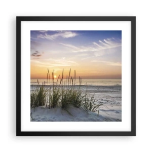 Poster in cornice nera - Guarda, pensa, senti - 40x40 cm