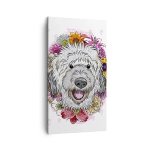 Quadro su tela - Stampe su Tela - Gioia di cucciolo - 45x80 cm