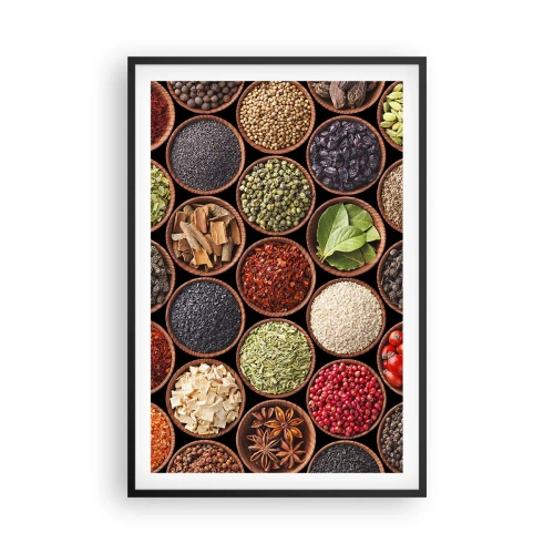 Poster in cornice nera - Tutti i gusti del mondo - 61x91 cm