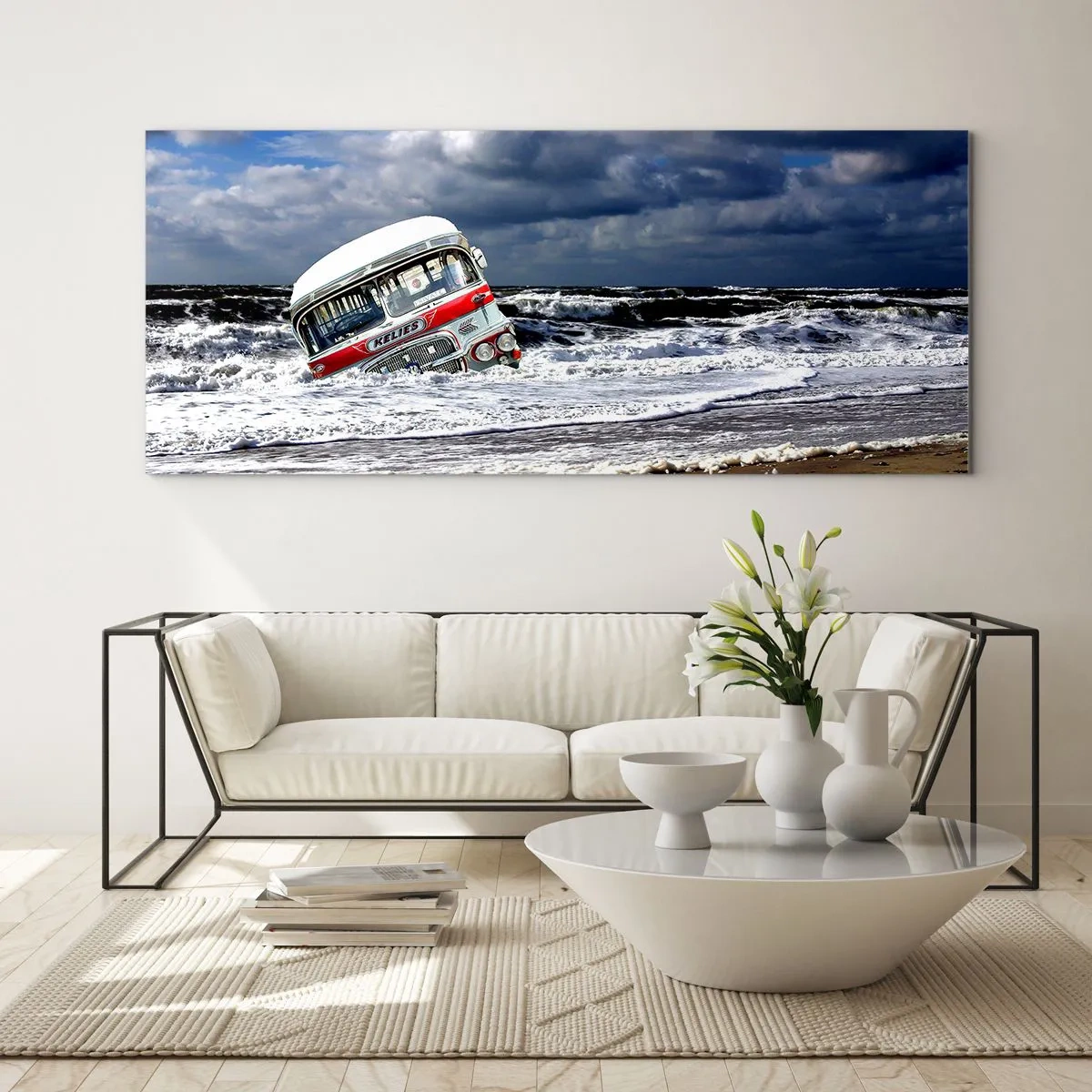 Quadro su vetro - Ti meravigli? - 90x30 cm