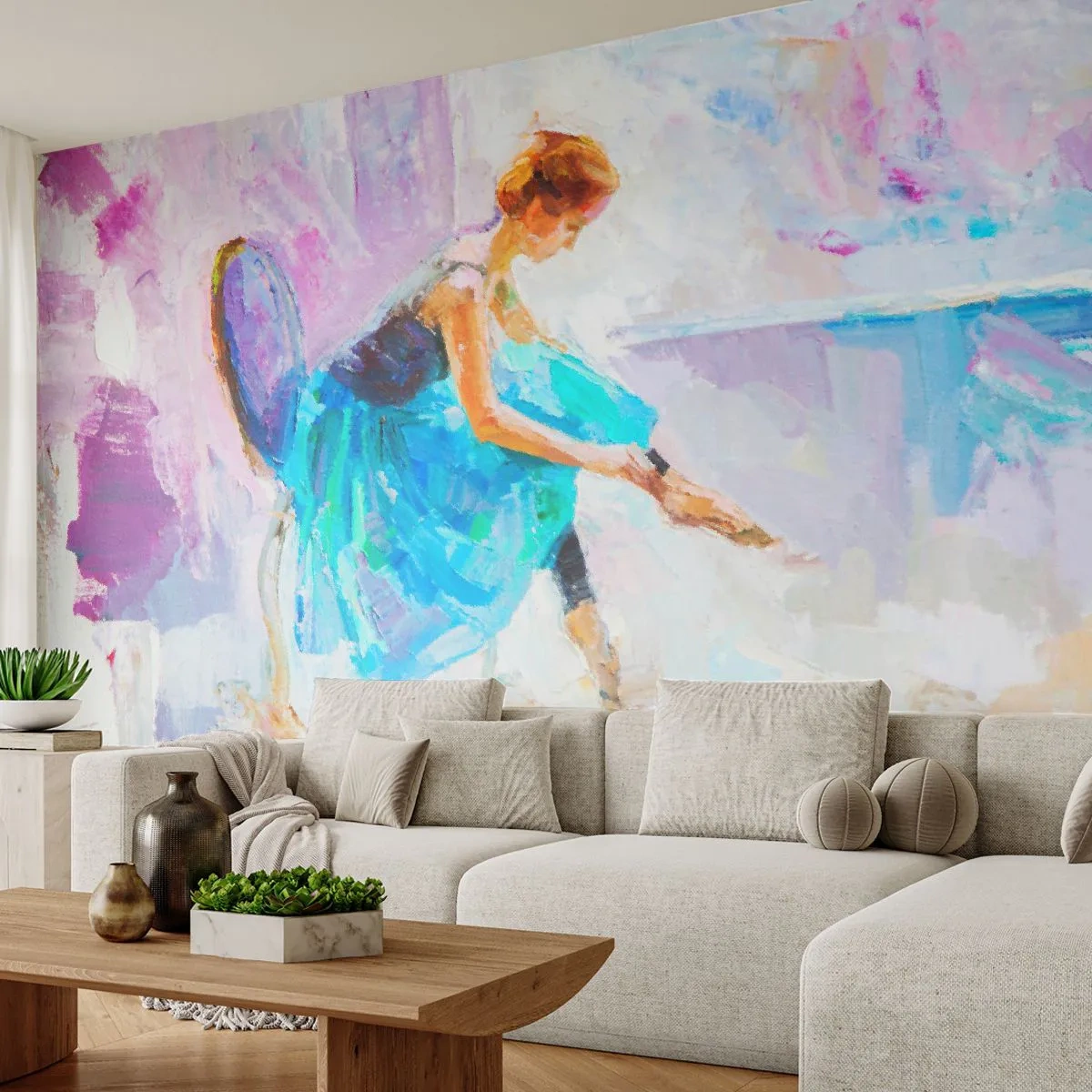 Fotomurali Standard Eco - Grazia ineffabile, fascino sottile - Ballerina, Danza, Balletto - 400x280 cm