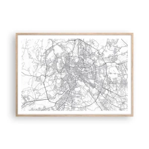 Poster in cornice rovere chiaro - L'anello romano - 100x70 cm