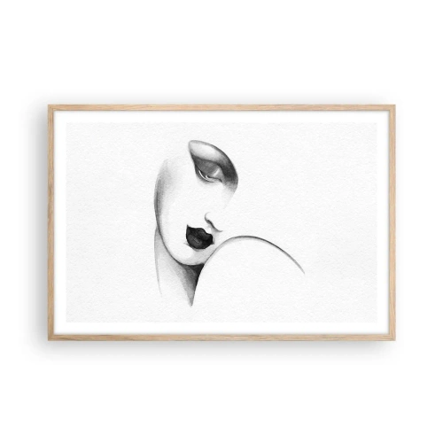 Poster in cornice rovere chiaro - Nello stile di Lempicka - 91x61 cm