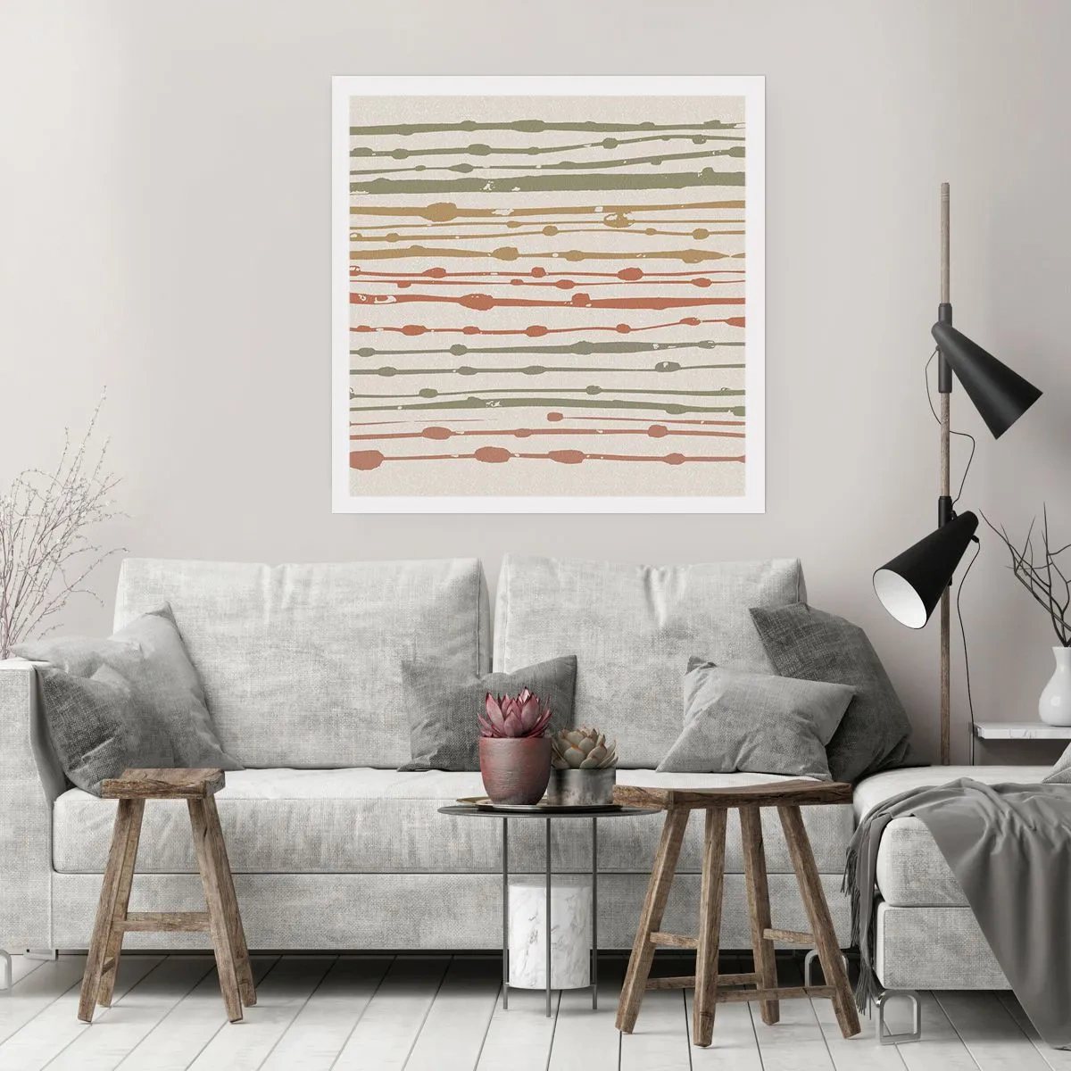 Poster - La notazione musicale dei colori - 40x40 cm