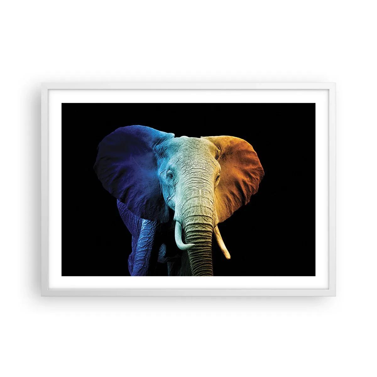 Poster in cornice bianca - Eccentrico, non strano - 70x50 cm