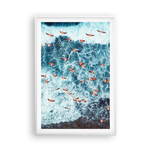 Poster in cornice bianca - Parata sotto il mare - 61x91 cm