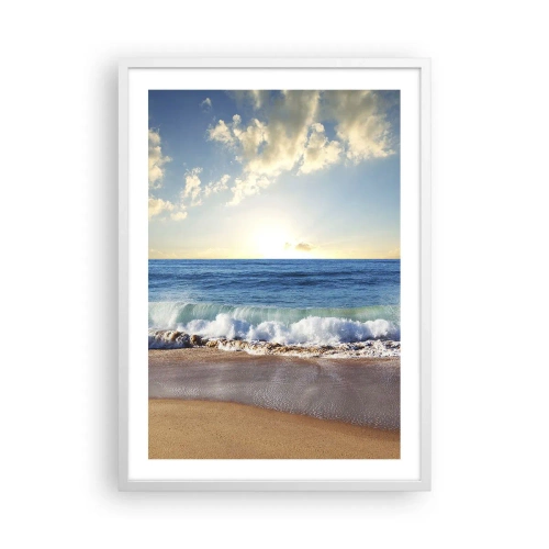 Poster in cornice bianca - Insieme movimento e immobilità - 50x70 cm