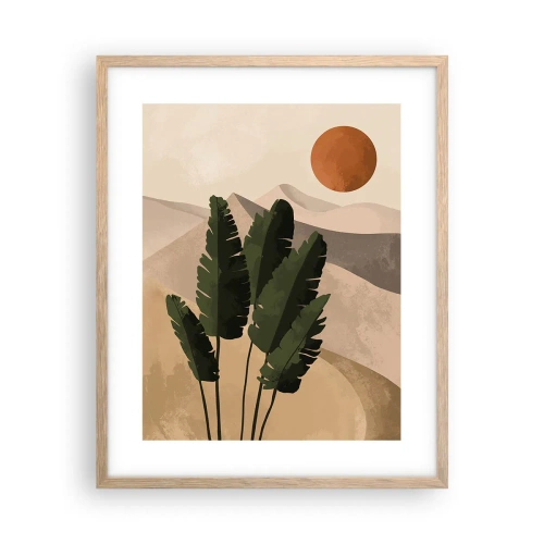 Poster in cornice rovere chiaro - Il trionfo della vita - 40x50 cm