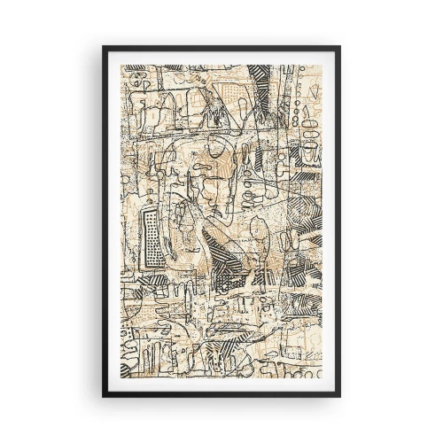 Poster in cornice nera - In attesa di essere decifrato - 61x91 cm