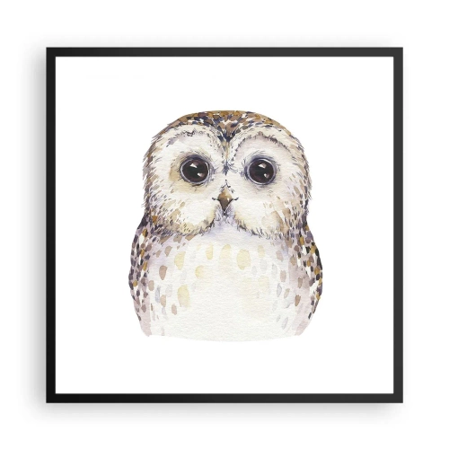 Poster in cornice nera - Guardami negli occhi - 60x60 cm