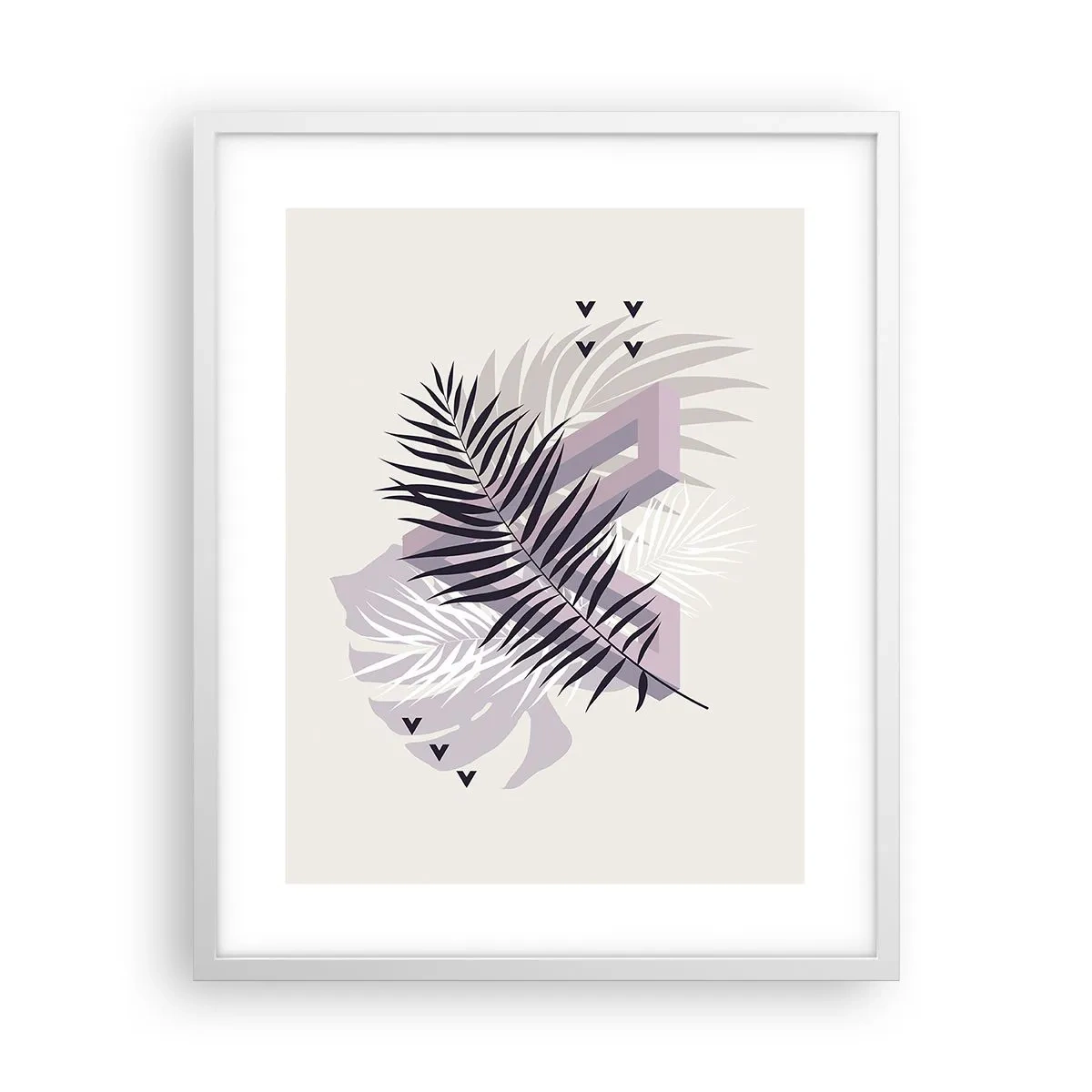 Poster in cornice bianca - L'ombra dell'ombra - 40x50 cm