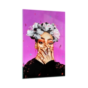 Quadro su vetro - Un po' folle - 70x100 cm