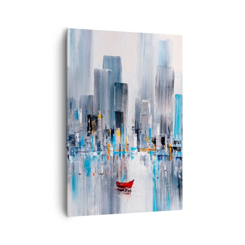 Quadro su tela - Stampe su Tela - La metropoli sopra al golfo - 70x100 cm