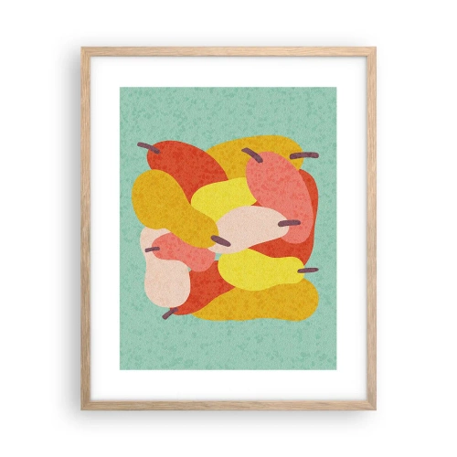 Poster in cornice rovere chiaro - Assaggia il sole estivo - 40x50 cm