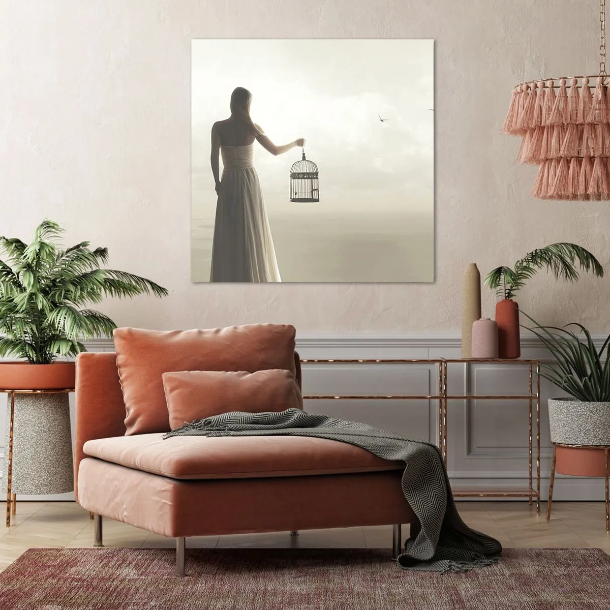 Quadro su tela - Stampe su Tela - Sii libera - 50x50 cm