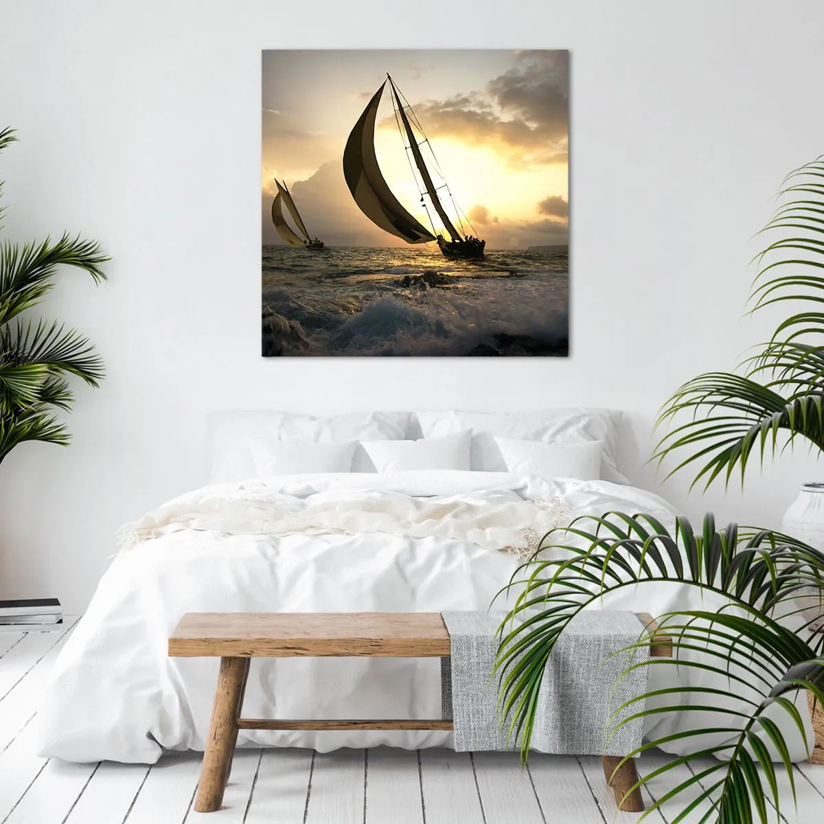 Quadro su tela - Stampe su Tela - Con il vento e controvento - 30x30 cm