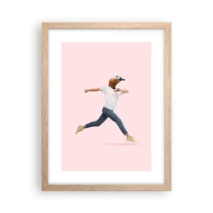 Poster in cornice rovere chiaro - Un pizzico di assurdo - 30x40 cm