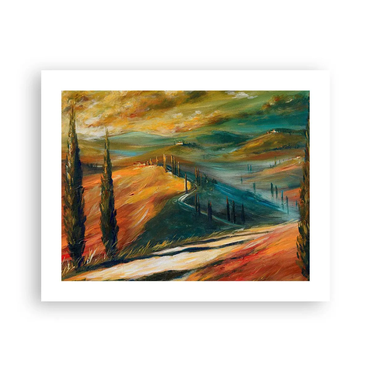 Poster - Paesaggio toscano - 50x40 cm